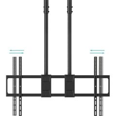 Soporte de Techo Extensible/ Inclinable TooQ LPCE11120TSLI-B para TV de 60-120'/ hasta 120kg