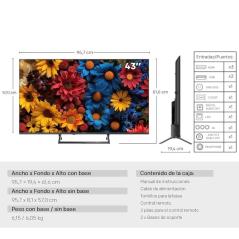 Televisor Metz QLED+ 43MQF7500Z 43'/ Ultra HD 4K/ Smart TV/ WiFi