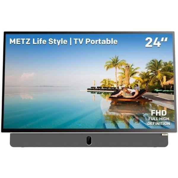 Televisor Portable Metz 24MPE7000Z 24'/ Full HD/ Smart TV/ WiFi
