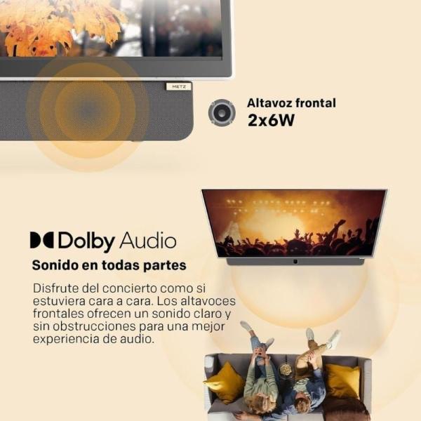 Televisor Portable Metz 24MPE7000Z 24'/ Full HD/ Smart TV/ WiFi