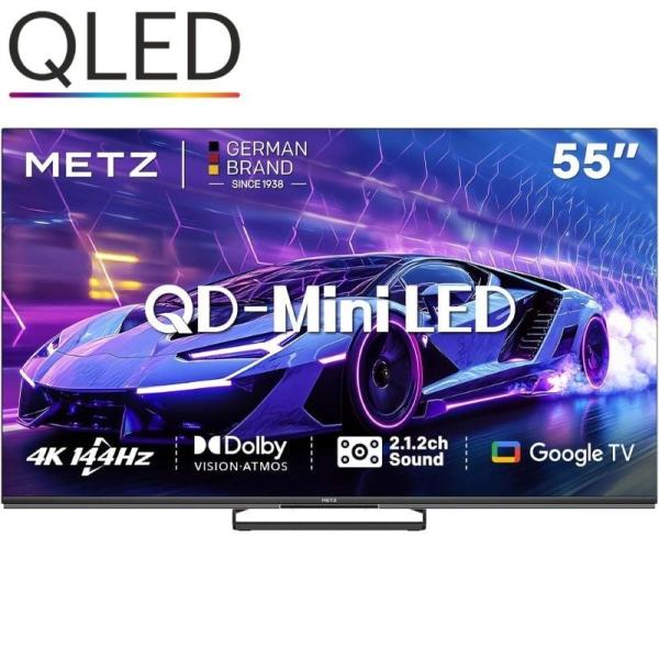 Televisor Metz QLED-MiniLED 55MNE8000Z 55'/ Ultra HD 4K/ Smart TV/ WiFi