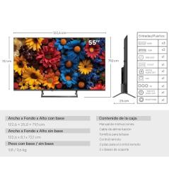 Televisor Metz QLED+ 55MQF7500Z 55'/ Ultra HD 4K/ Smart TV/ WiFi