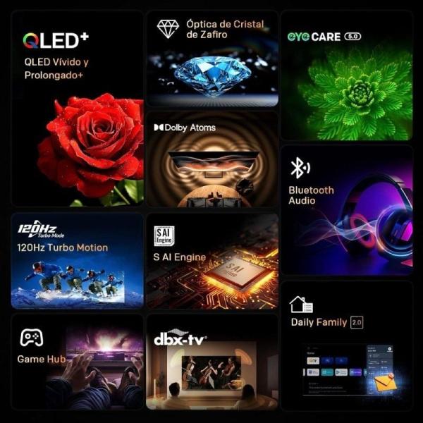 Televisor Metz QLED+ 55MQF7500Z 55'/ Ultra HD 4K/ Smart TV/ WiFi