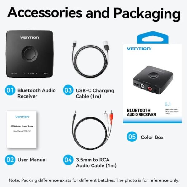 Receptor de Audio Inalámbrico Vention NAJB0