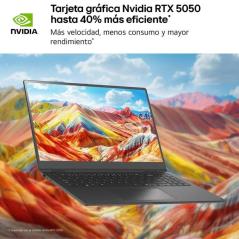 Portátil LG Gram Pro 17Z90TR-E.AD88B Intel Core Ultra 7-255H/ 32GB/ 1TB SSD/ GeForce RTX 5050/ 17'/ Win11