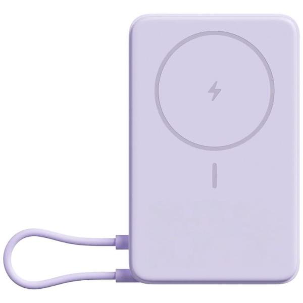 Powerbank 10000mAh Xiaomi Magnetic Power Bank 10000/ Wireless/ Púrpura