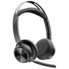 Auriculares Inalámbricos PolyVoyager Focus 2 USB-C-C + Adaptador USB-C/A/ con Micrófono/ Bluetooth/ Negros