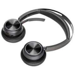 Auriculares Inalámbricos PolyVoyager Focus 2 USB-C-C + Adaptador USB-C/A/ con Micrófono/ Bluetooth/ Negros