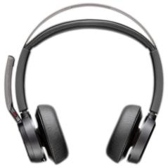 Auriculares Inalámbricos PolyVoyager Focus 2 USB-C-C + Adaptador USB-C/A/ con Micrófono/ Bluetooth/ Negros