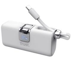 Powerbank 5000mAh Trust Pacto 26105/ 18W/ Blanca