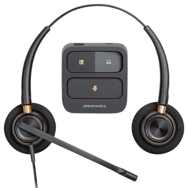 Auriculares Poly EncorePro 520/ con Micrófono/ QD/ Negros