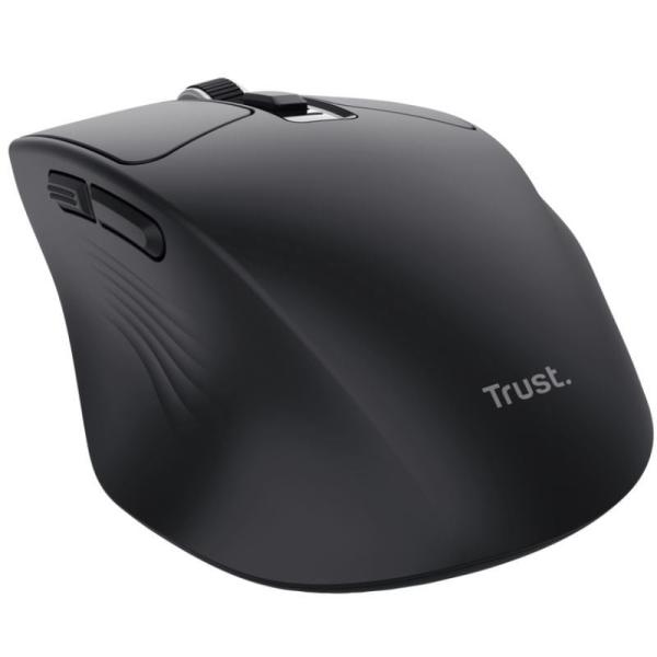 Ratón Inalámbrico Trust Niven Confort 26021/ Batería recargable/ Hasta 3200 DPI/ Negro