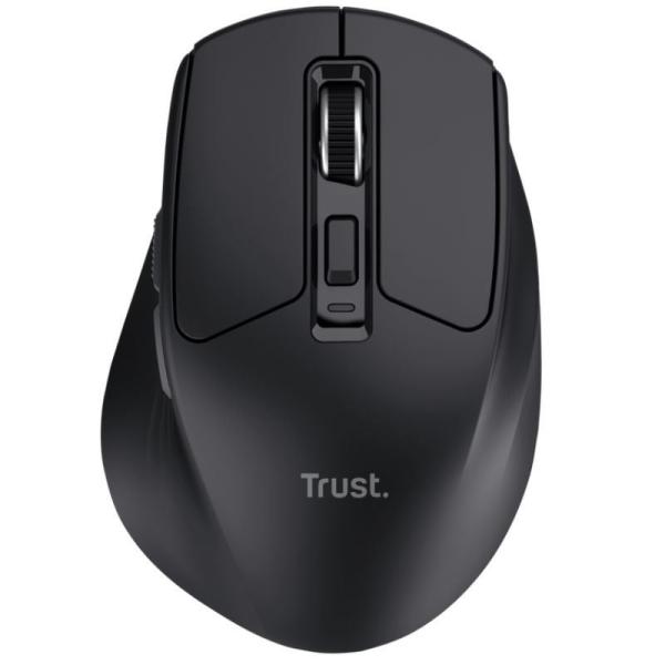 Ratón Inalámbrico Trust Niven Confort 26021/ Batería recargable/ Hasta 3200 DPI/ Negro