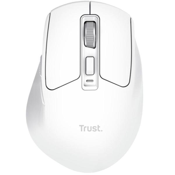 Ratón Inalámbrico Trust Niven Confort 26022/ Batería recargable/ Hasta 3200 DPI/ Blanco