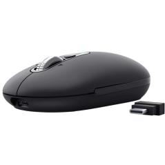 Ratón Inalámbrico Trust Seron 26018/ Batería recargable/ Hasta 3200 DPI/ Negro