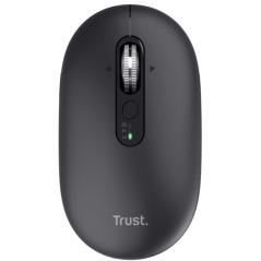 Ratón Inalámbrico Trust Seron 26018/ Batería recargable/ Hasta 3200 DPI/ Negro