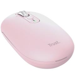 Ratón Inalámbrico Trust Seron 26206/ Batería recargable/ Hasta 3200 DPI/ Rosa