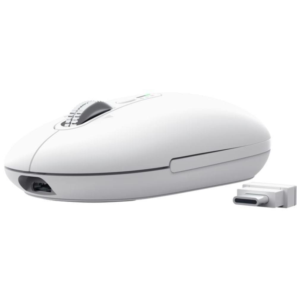 Ratón Inalámbrico Trust Seron 26019/ Batería recargable/ Hasta 3200 DPI/ Blanco