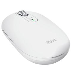 Ratón Inalámbrico Trust Seron 26019/ Batería recargable/ Hasta 3200 DPI/ Blanco