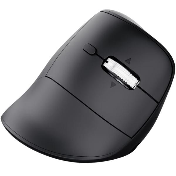 Ratón Vertical Inalámbrico Trust Vyran 26107/ Batería recargable/ Hasta 3200 DPI