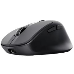 Ratón Ergonómico Inalámbrico Trust Zevo 25991/ Batería recargable/ Hasta 4000 DPI/ Negro