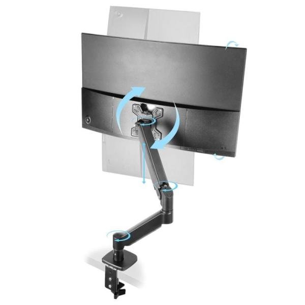 Soporte de Mesa Monitor Mars Gaming MARM-PRO1/ Giratorio/ Inclinable/ Rotatorio/ hasta 10kg