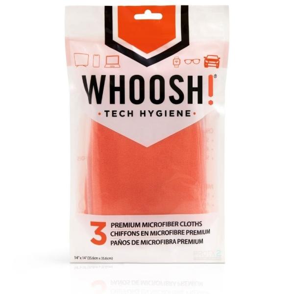 Pack de 3 Paños de Microfibra Whoosh WSH007/ 35.6 x 35.6 cm