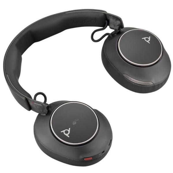 Auriculares Inalámbricos Poly Voyager Surround 80 UC USB Tipo-C + Adaptador USB-C/A/ con Micrófono/ Bluetooth/ Negros