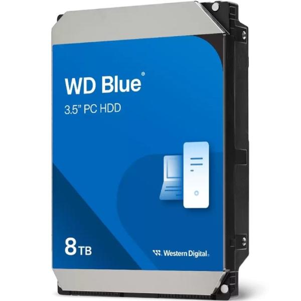 Disco Duro Western Digital WD Blue PC Desktop Hard Drive 8TB/ 3.5'/ SATA III/ 256MB