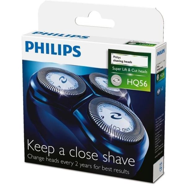 Cabezal de Reemplazo para Afeitadora Eléctrica Philips HQ56/ Pack 3