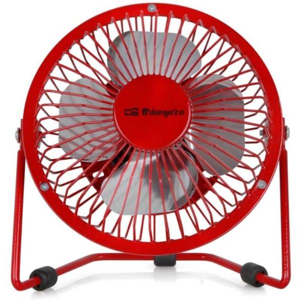 Mini Ventilador USB Orbegozo PW 1027/ Rojo