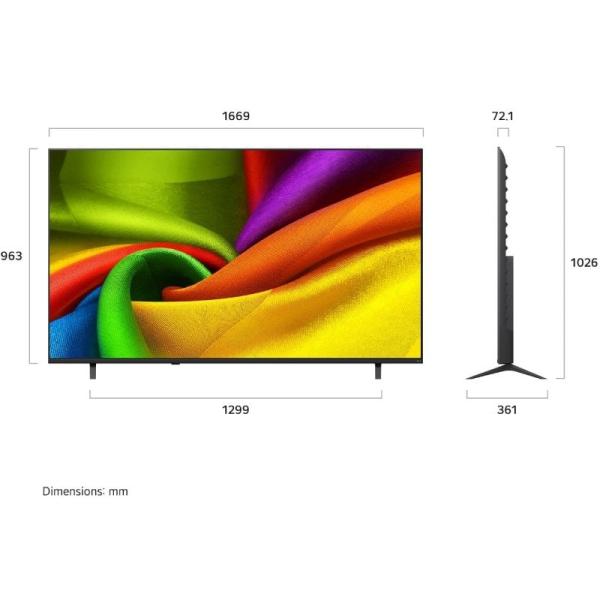 Televisor LG NanoCell 75NU850B6LA 75'/ Ultra HD 4K/ Smart TV/ WiFi/ Negro