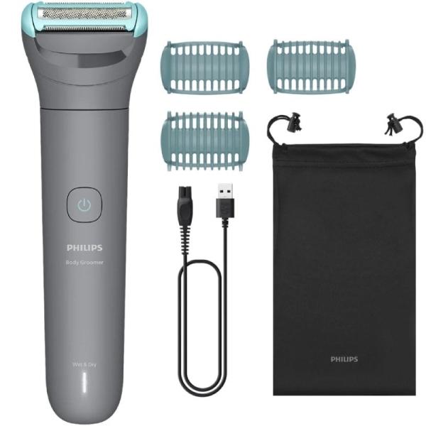 Cortabarbas Philips Body Groomer BG3485/15/ con Batería/ 3 Accesorios