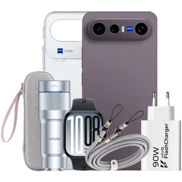 Smartphone Vivo X300 FE 12GB/ 512GB/ 6.31'/ 5G/ Negro/ Incluye Extensor Teleobjetivo + Vivo Watch GT2