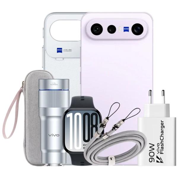 Smartphone Vivo X300 FE 12GB/ 512GB/ 6.31'/ 5G/ Púrpura/ Incluye Extensor Teleobjetivo + Vivo Watch GT2