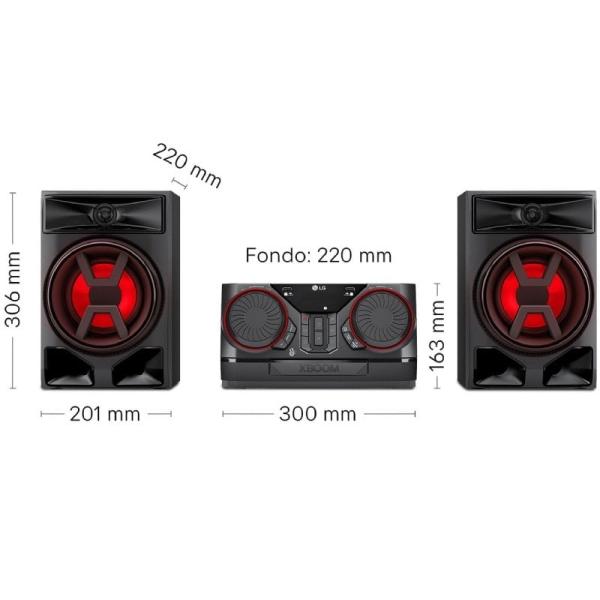 Microcadena con bluetooth LG XBOOM CK43N/ 300W