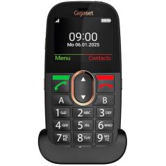 Teléfono Móvil Gigaset GL695 para Personas Mayores/ 4G/ Negro