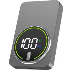 Powerbank 10000mAh Leotec LEPOWW20W10G/ 20W/ Wireless/ Gris/ Incluye Cable USB Tipo-C