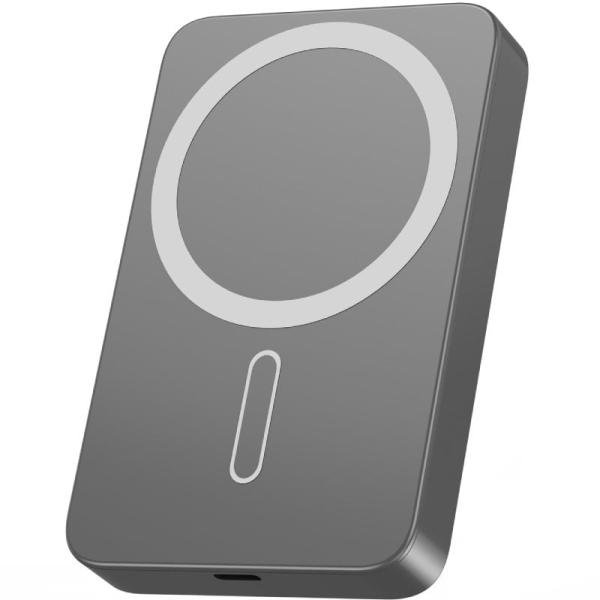 Powerbank 10000mAh Leotec LEPOWW20W10G/ 20W/ Wireless/ Gris/ Incluye Cable USB Tipo-C
