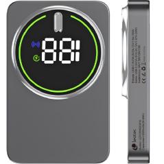 Powerbank 10000mAh Leotec LEPOWW20W10G/ 20W/ Wireless/ Gris/ Incluye Cable USB Tipo-C
