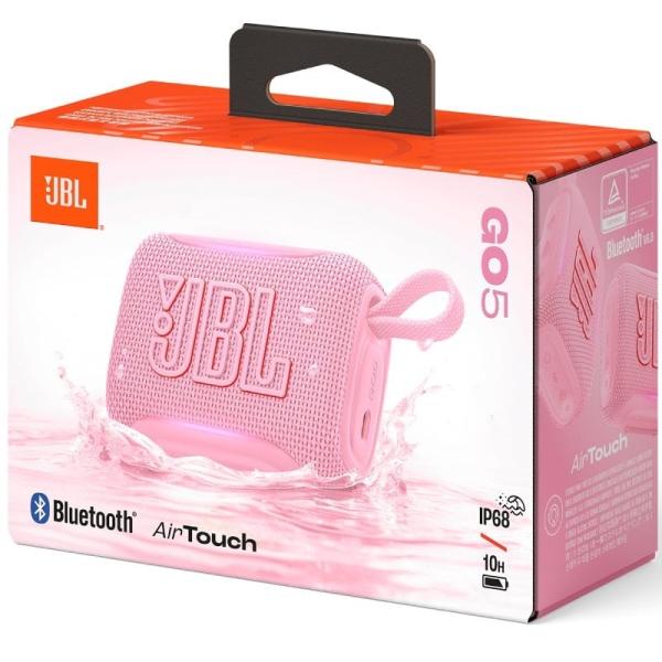 Altavoz con Bluetooth JBL GO 5/ 4.8W/ 1.0/ Rosa