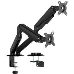 Soporte de Mesa con Contrapeso para 2 Monitores Aisens DT32TSR-451/ Giratorio/ Inclinable/ hasta 9kg