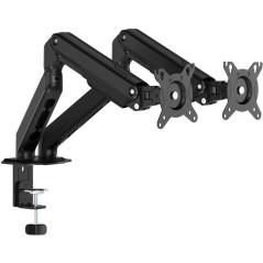 Soporte de Mesa con Contrapeso para 2 Monitores Aisens DT32TSR-451/ Giratorio/ Inclinable/ hasta 9kg