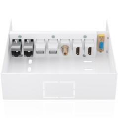 Caja de Conexiones Aisens A127-1031/ VGA - 2x HDMI - Jack 3.5 - 2x USB-B - 2x RJ45