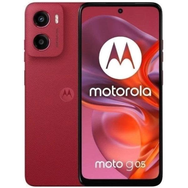 Smartphone Motorola Moto G05 4G 4GB/ 256GB/ 6.67'/ Rojo