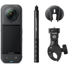 Cámara Digital Deportiva Insta360 X5 Vista múltiple motero Kit/ 8K/ Ángulo de visión 360º/ Negra