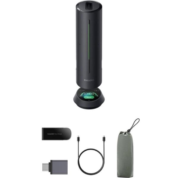 Altavoz/Microfono Portátil para Conferencias Insta360 Wave/ USB-Bluetooth/ Negro