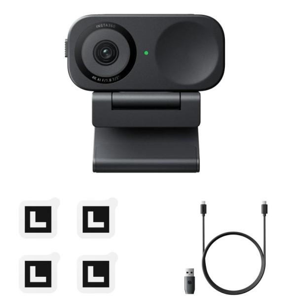 Webcam Insta360 Link 2C/ Seguimiento de IA/ Control por gestos/ 3840 x 2160 4K UHD