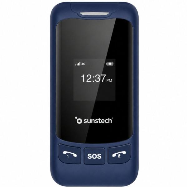Teléfono Móvil Sunstech CELT26 para Personas Mayores/ Azul