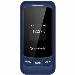 Teléfono Móvil Sunstech CELT26 para Personas Mayores/ Azul